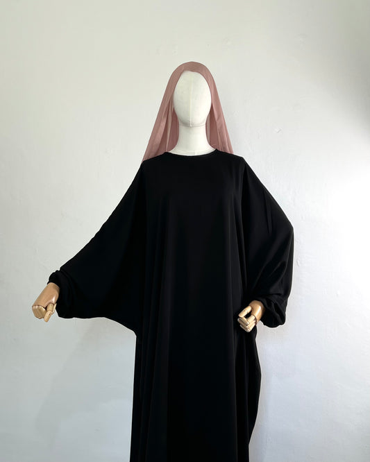 Classic Butterfly Abaya in Black