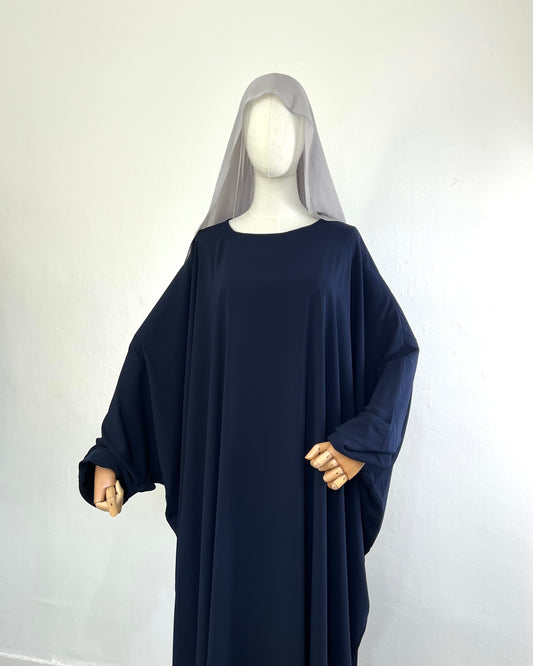 Classic Butterfly Abaya in Navy